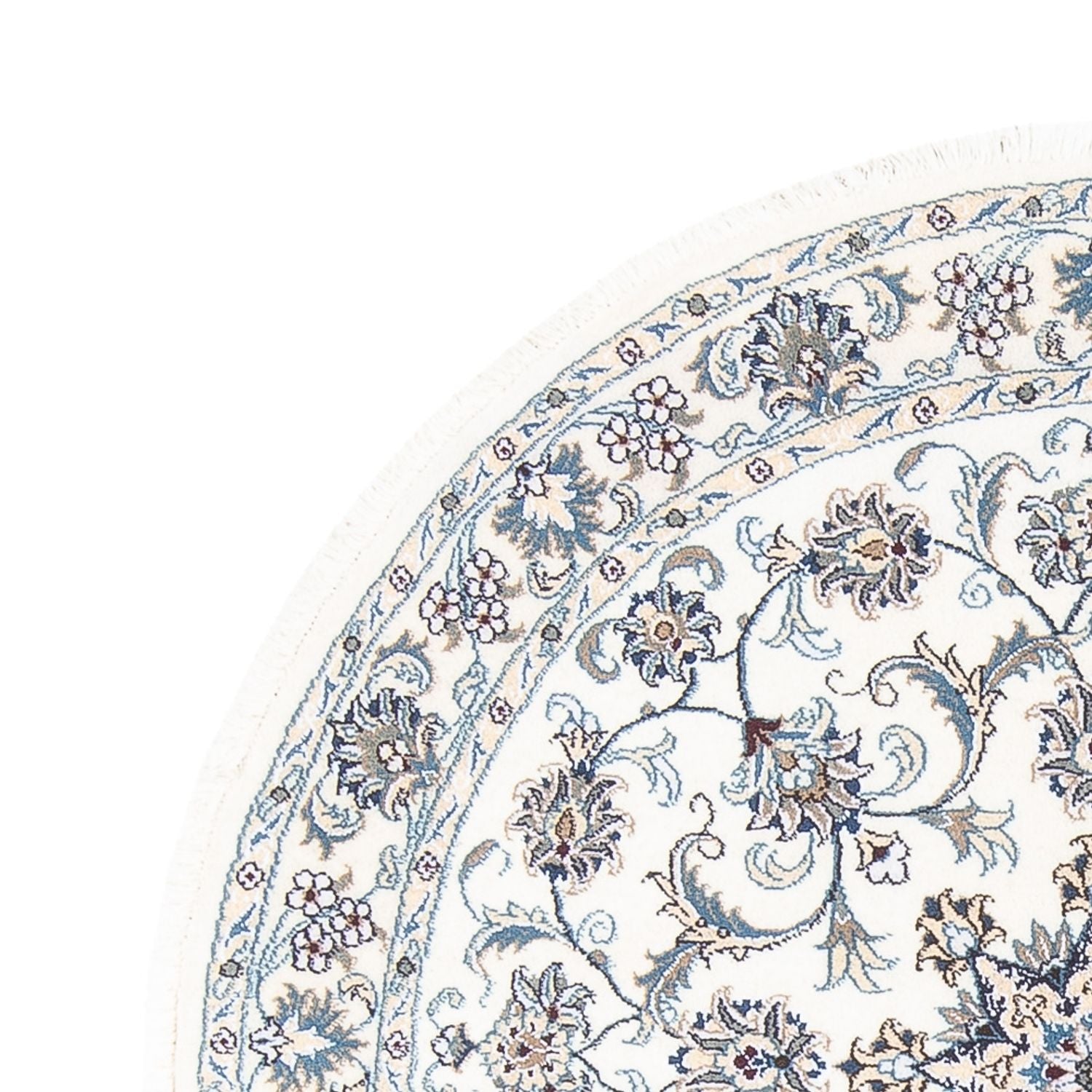 Perserteppich - Nain rund  - 150 x 150 cm - creme