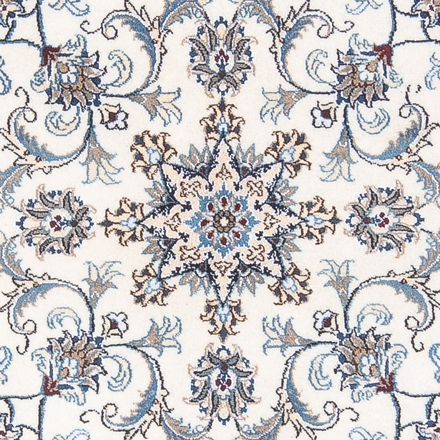 Perserteppich - Nain rund  - 150 x 150 cm - creme