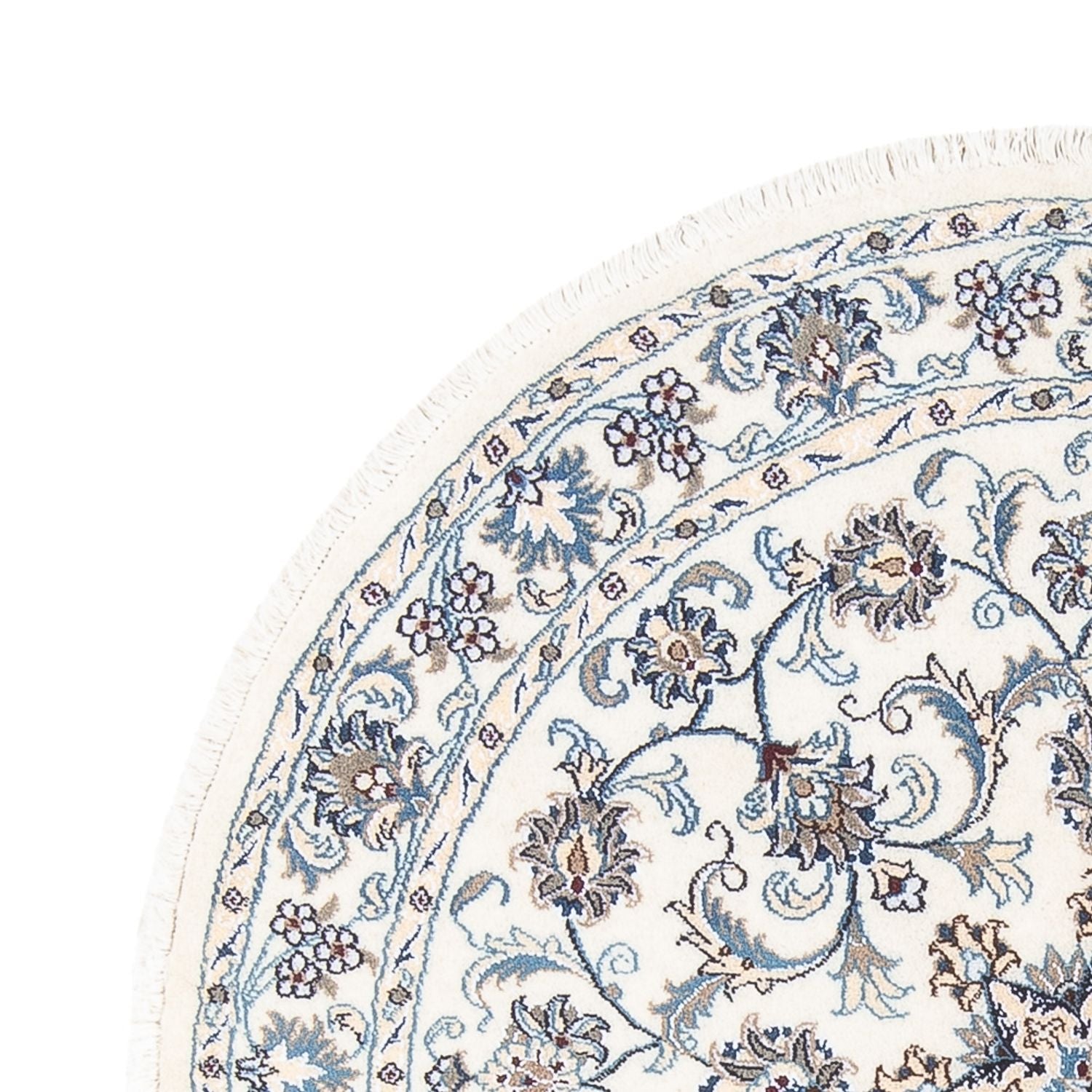 Perserteppich - Nain rund  - 150 x 150 cm - creme