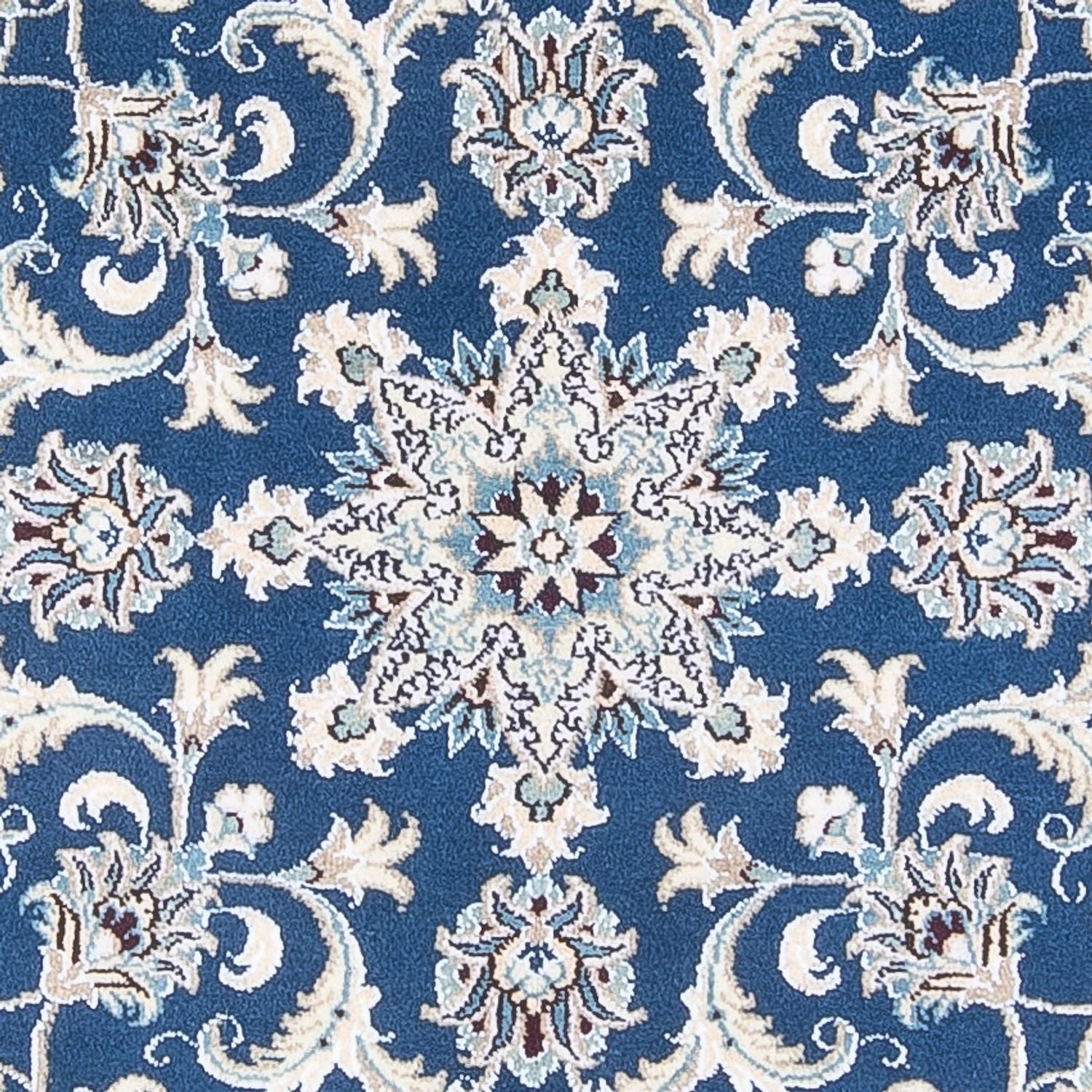 Perserteppich - Nain rund  - 150 x 150 cm - blau