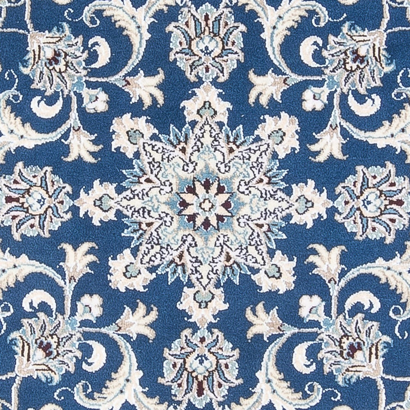 Perserteppich - Nain rund  - 150 x 150 cm - blau