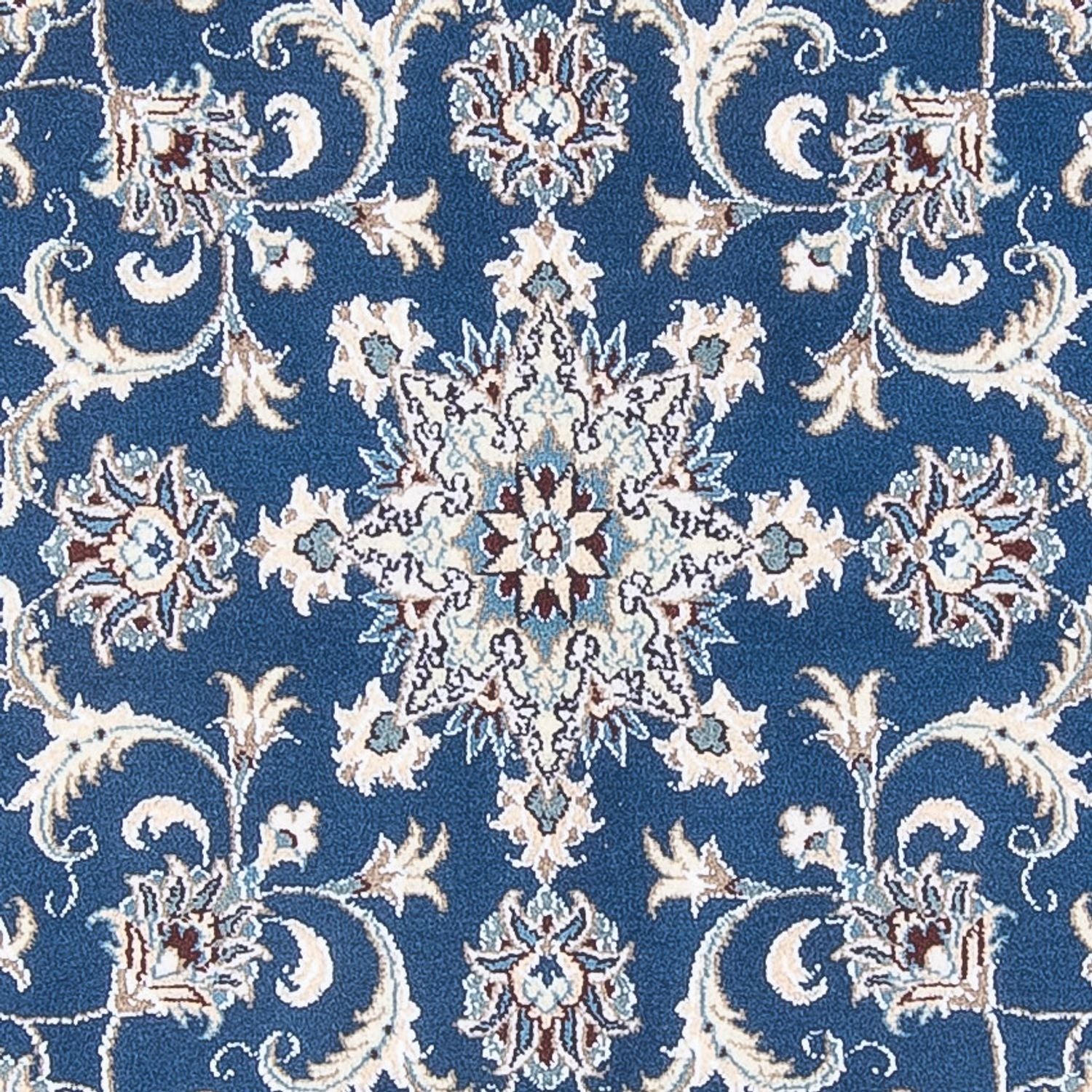 Perserteppich - Nain rund  - 150 x 150 cm - blau