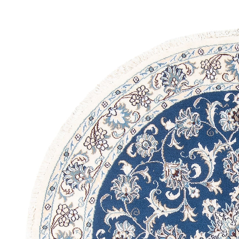 Perserteppich - Nain rund  - 150 x 150 cm - blau