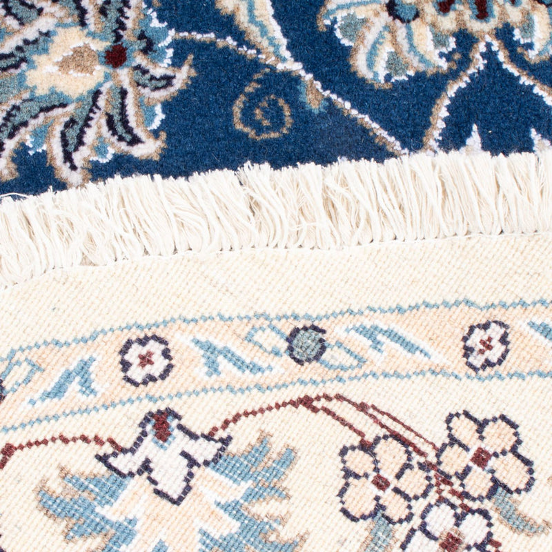 Perserteppich - Nain rund  - 150 x 150 cm - blau