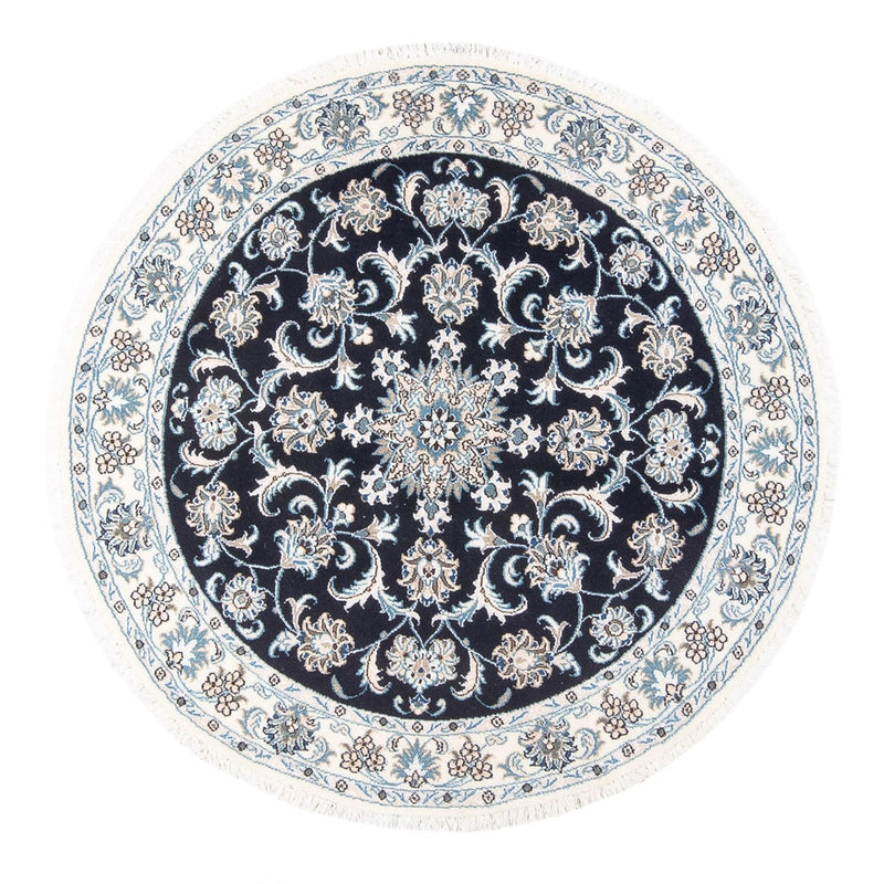 Perserteppich - Nain rund  - 150 x 150 cm - dunkelblau