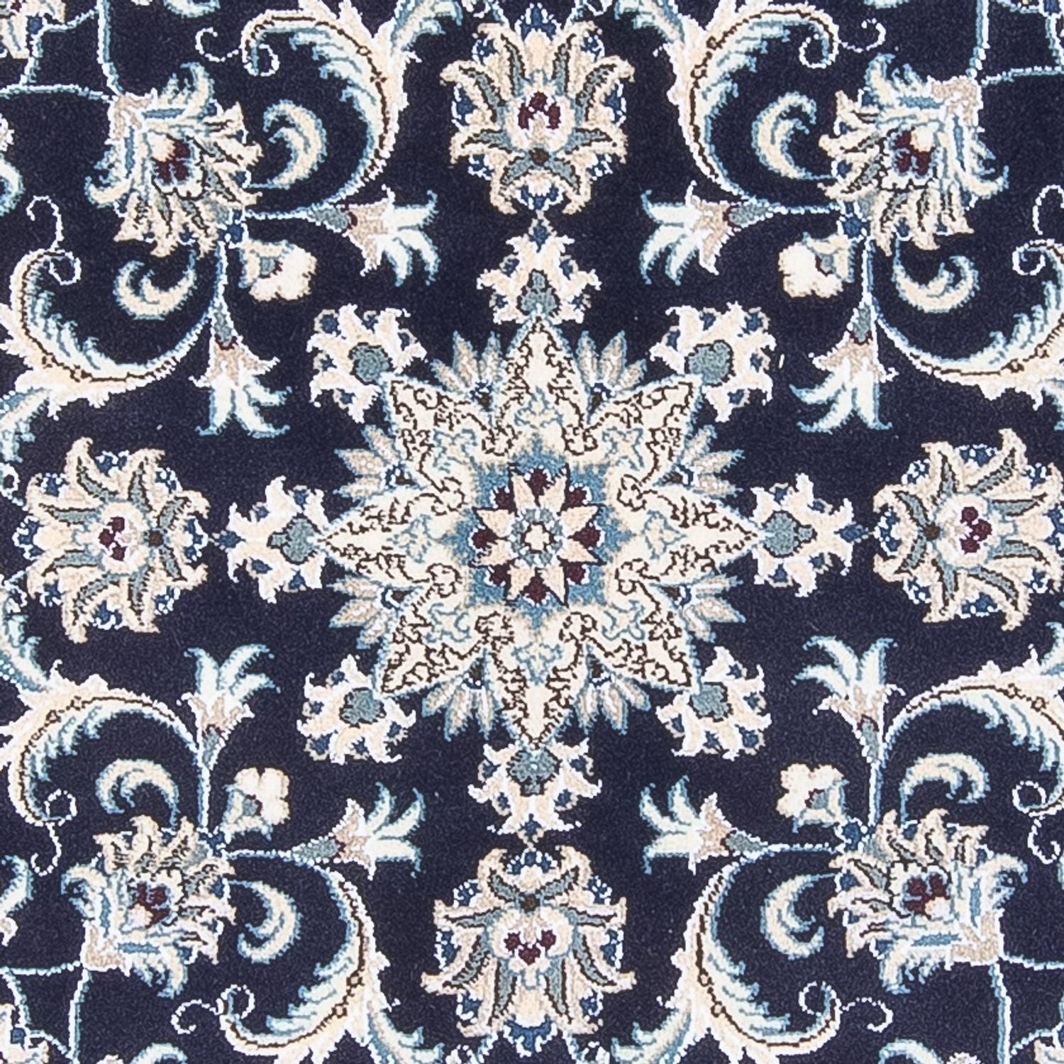 Perserteppich - Nain rund  - 150 x 150 cm - dunkelblau