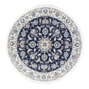 Perserteppich - Nain rund  - 150 x 150 cm - dunkelblau