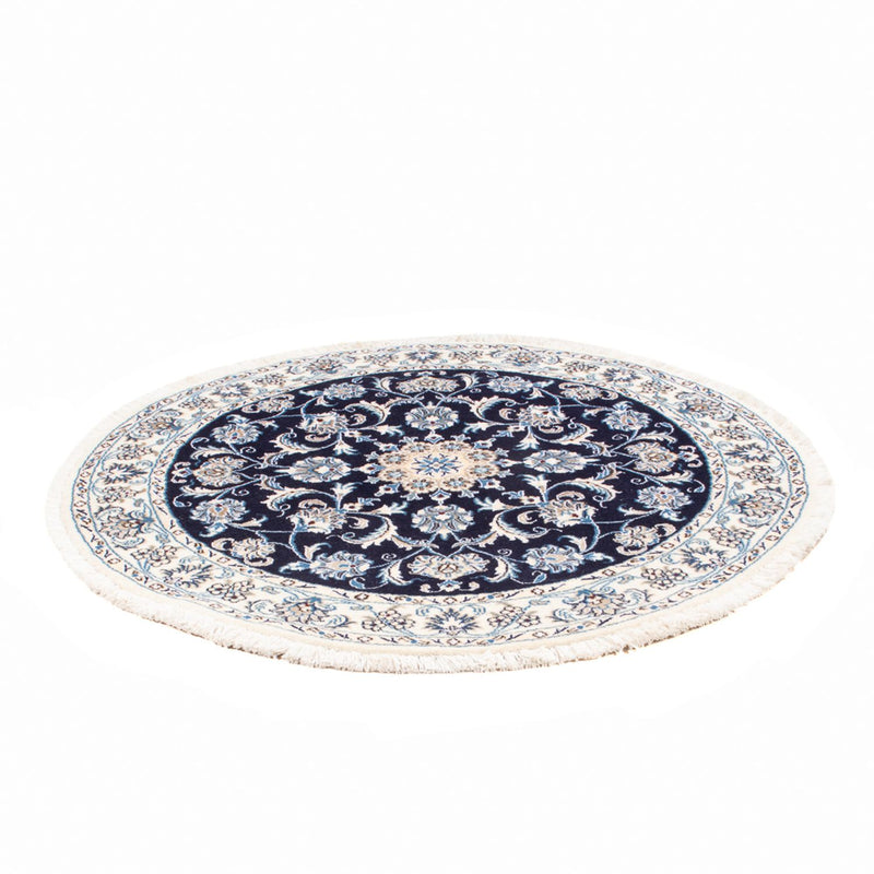 Perserteppich - Nain rund  - 150 x 150 cm - dunkelblau