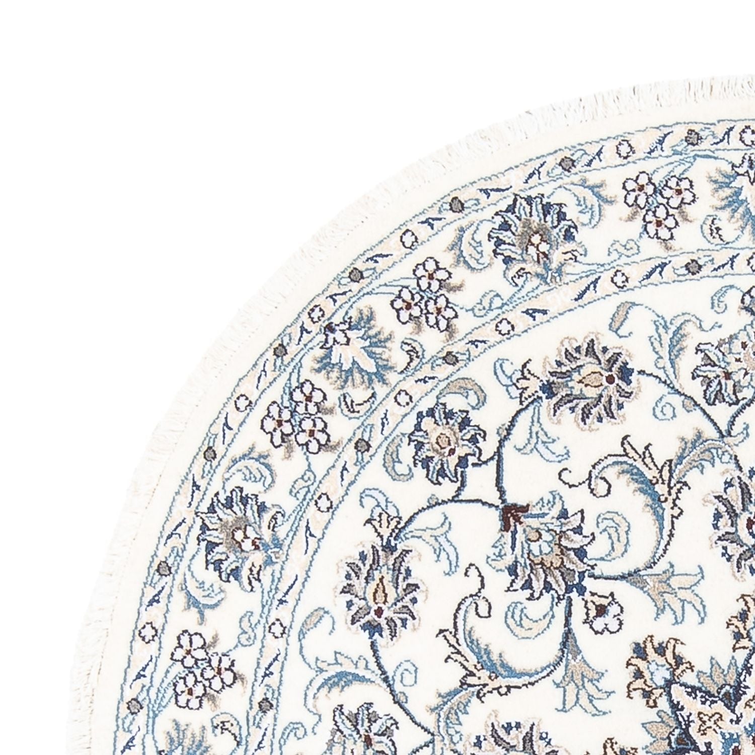 Perserteppich - Nain rund  - 150 x 150 cm - creme
