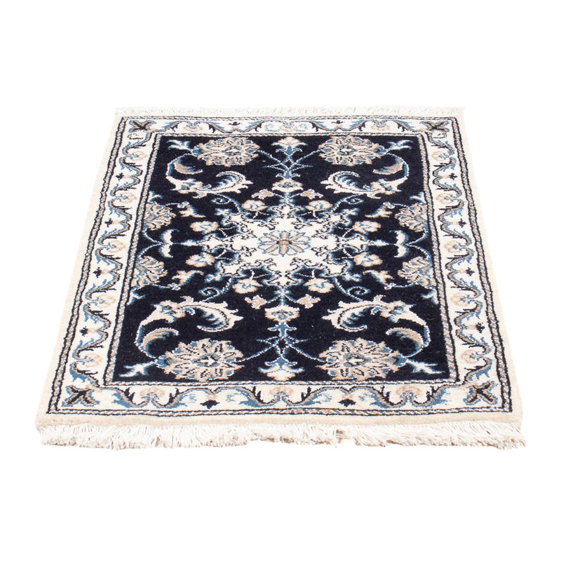 Perserteppich - Nain - Royal - 90 x 60 cm - dunkelblau