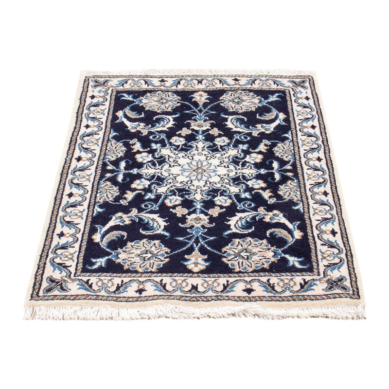 Perserteppich - Nain - Royal - 90 x 60 cm - dunkelblau