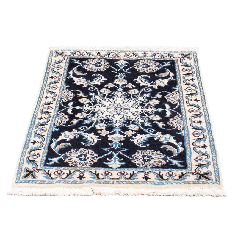 Perserteppich - Nain - Royal - 90 x 60 cm - dunkelblau