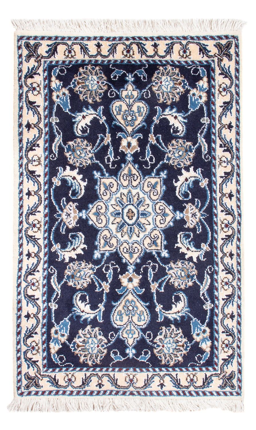 Perserteppich - Nain - Royal - 90 x 60 cm - dunkelblau