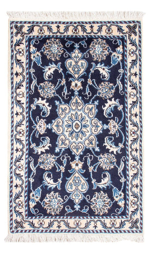 Perserteppich - Nain - Royal - 90 x 60 cm - dunkelblau