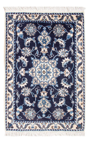 Perserteppich - Nain - Royal - 90 x 60 cm - dunkelblau