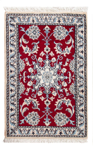 Perserteppich - Nain - Royal - 90 x 60 cm - rot
