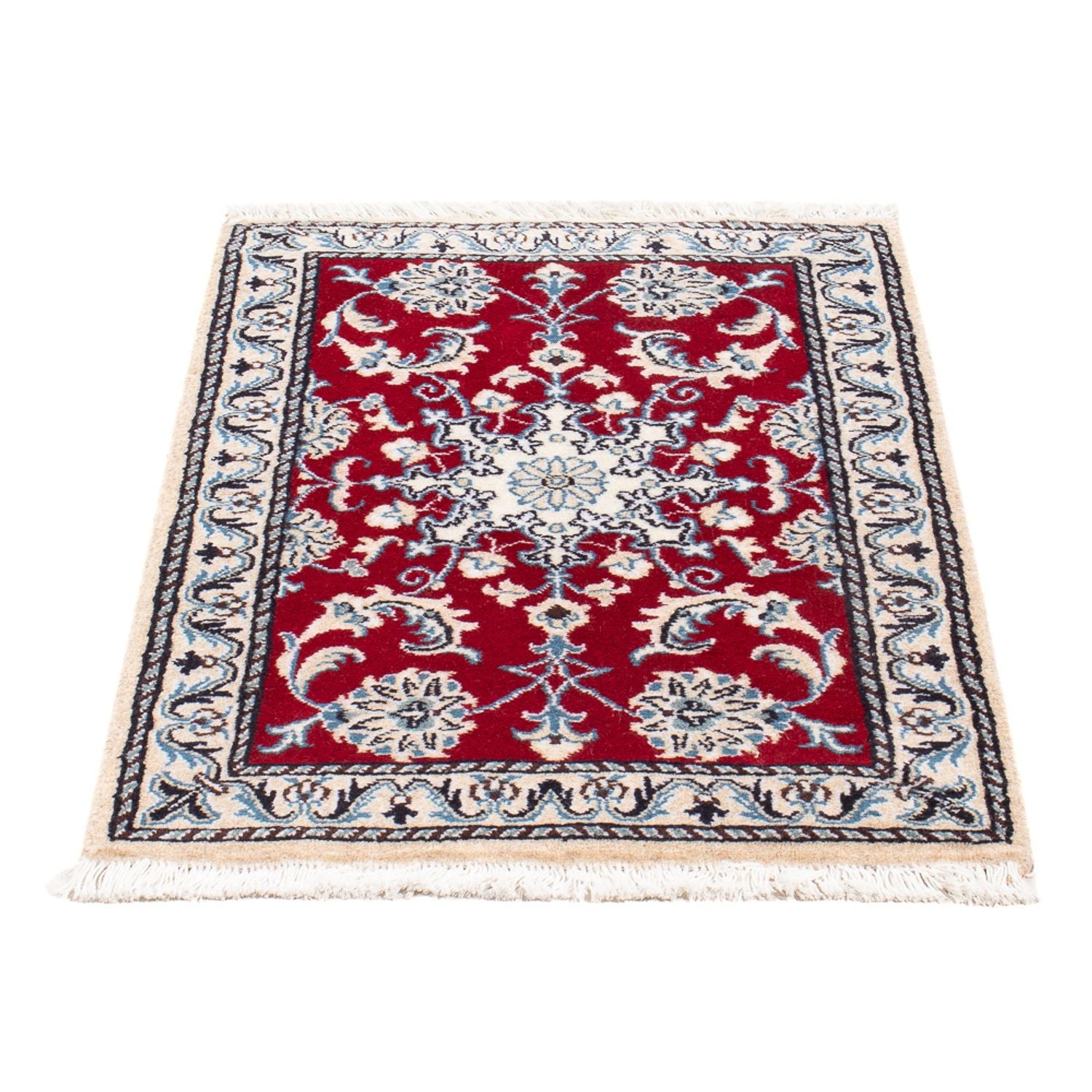 Perserteppich - Nain - Royal - 90 x 60 cm - rot