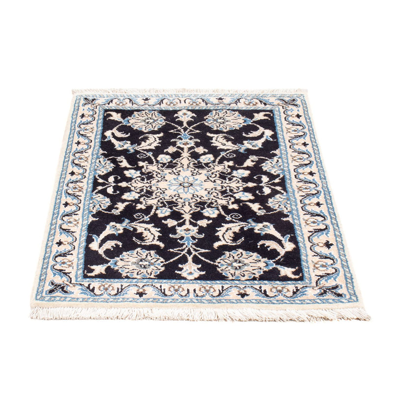 Perserteppich - Nain - Royal - 90 x 60 cm - dunkelblau