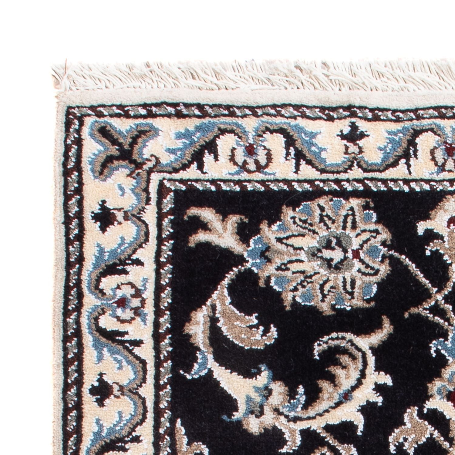 Perserteppich - Nain - Royal - 90 x 60 cm - dunkelblau