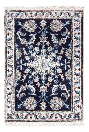 Perserteppich - Nain - Royal - 90 x 60 cm - dunkelblau
