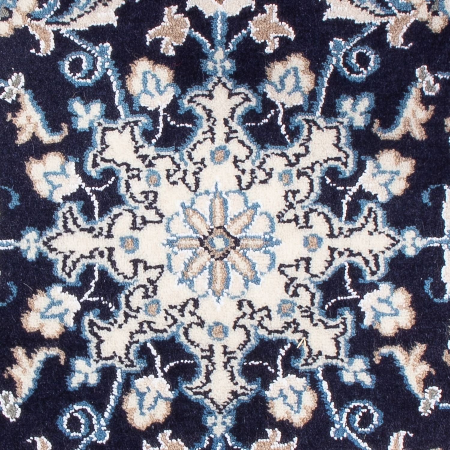 Perserteppich - Nain - Royal - 90 x 60 cm - dunkelblau