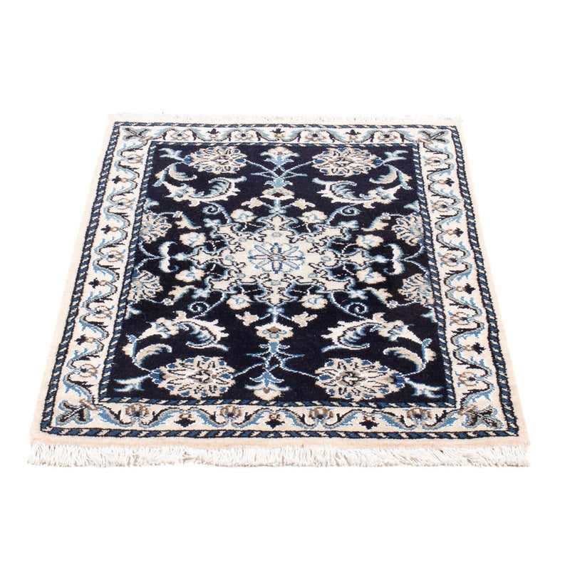Perserteppich - Nain - Royal - 90 x 60 cm - dunkelblau