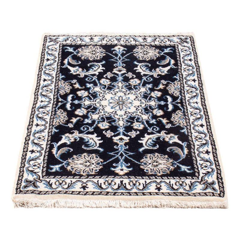Perserteppich - Nain - Royal - 90 x 60 cm - dunkelblau