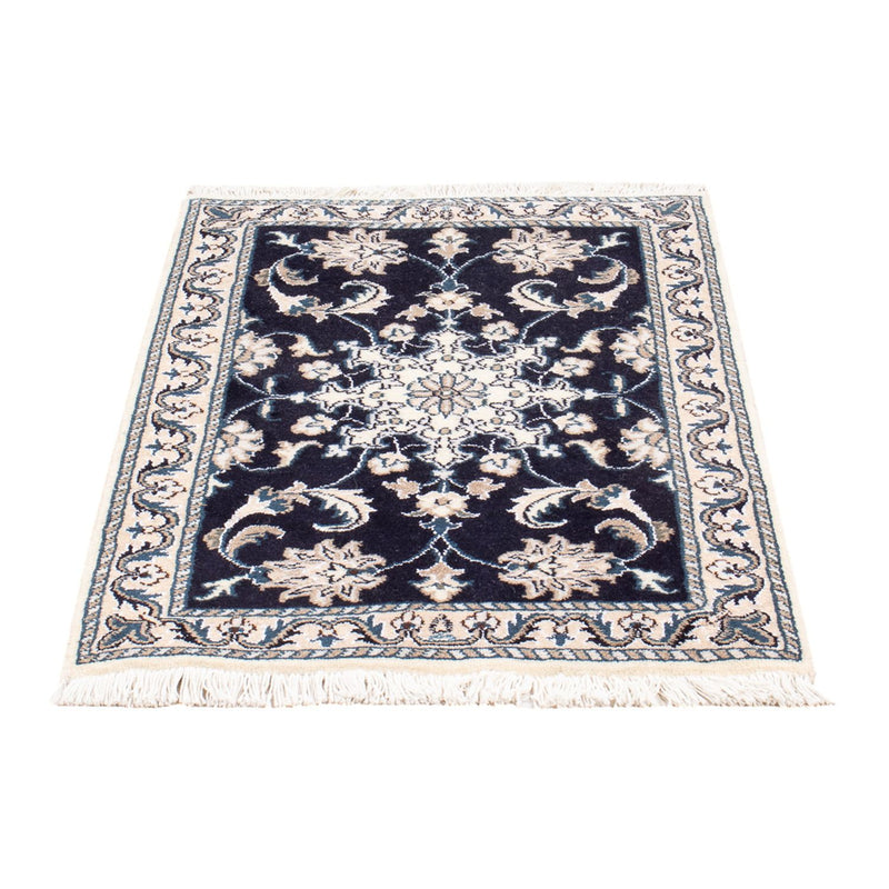 Perserteppich - Nain - Royal - 90 x 60 cm - dunkelblau