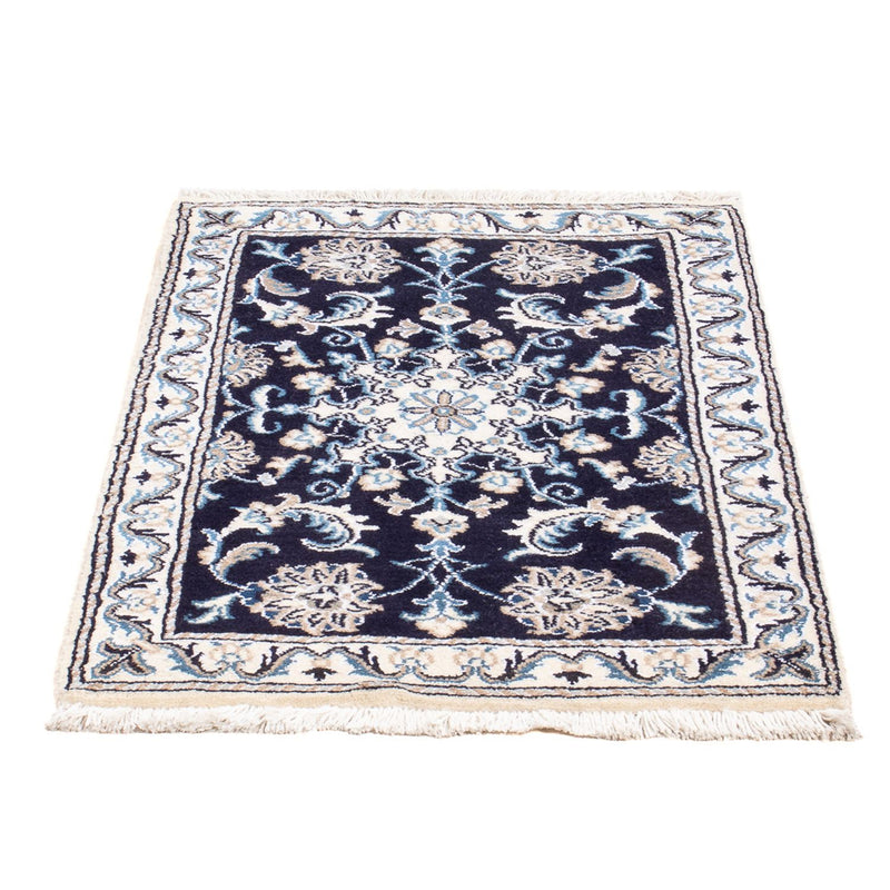 Perserteppich - Nain - Royal - 90 x 60 cm - dunkelblau