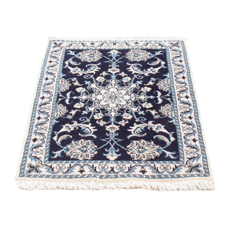 Perserteppich - Nain - Royal - 90 x 60 cm - dunkelblau