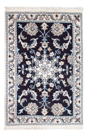Perserteppich - Nain - Royal - 90 x 60 cm - dunkelblau