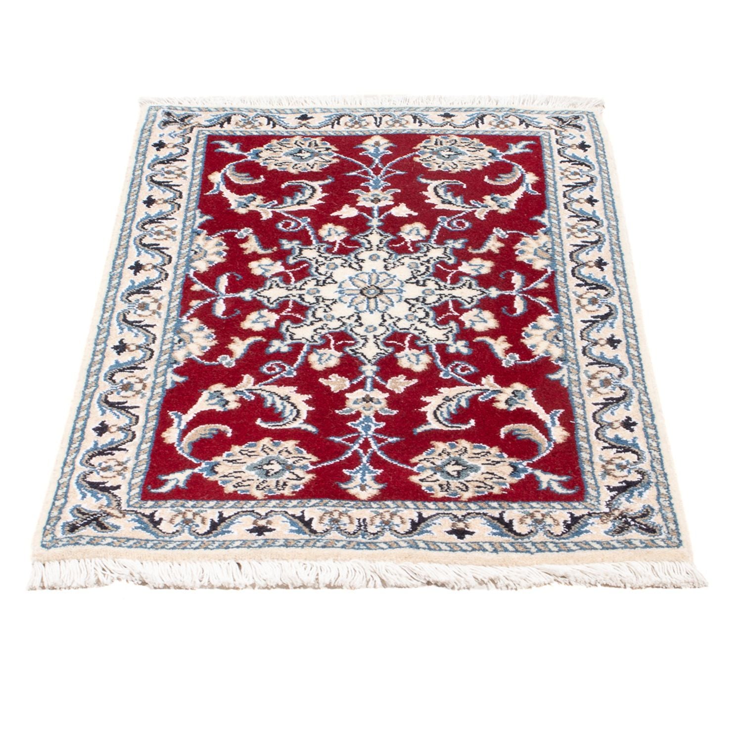 Perserteppich - Nain - Royal - 90 x 60 cm - rot