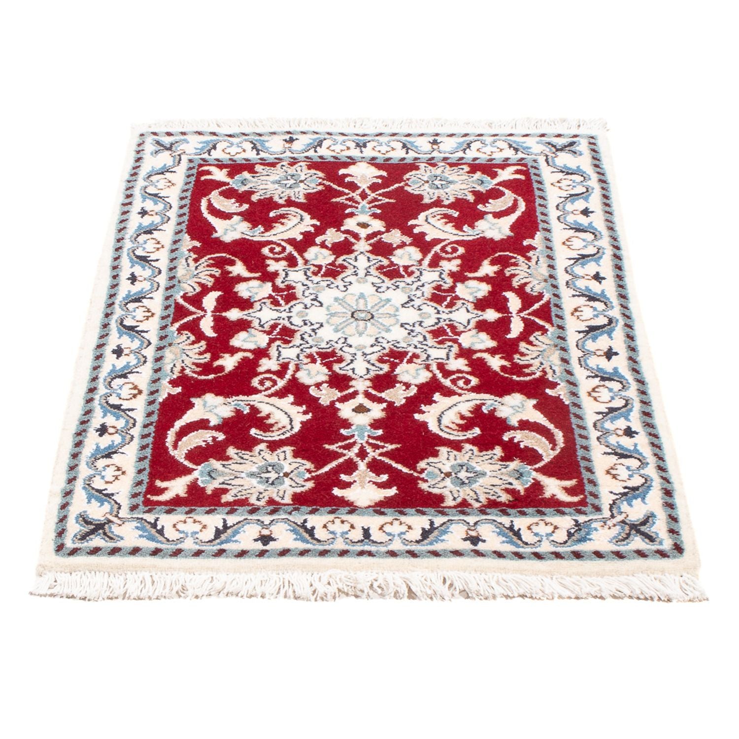 Perserteppich - Nain - Royal - 90 x 60 cm - rot