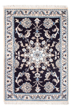 Perserteppich - Nain - Royal - 90 x 60 cm - dunkelblau