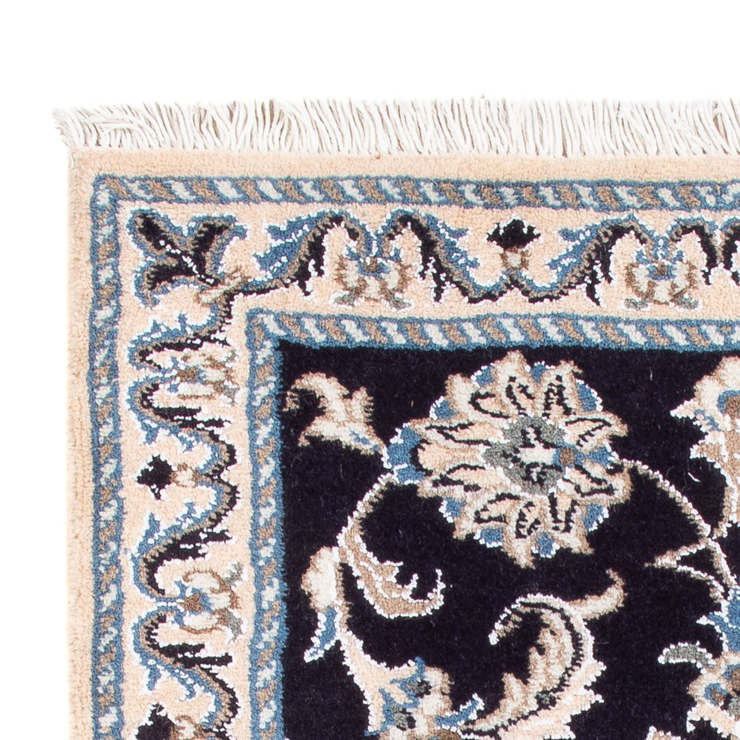 Perserteppich - Nain - Royal - 90 x 60 cm - dunkelblau