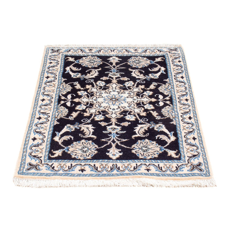 Perserteppich - Nain - Royal - 90 x 60 cm - dunkelblau