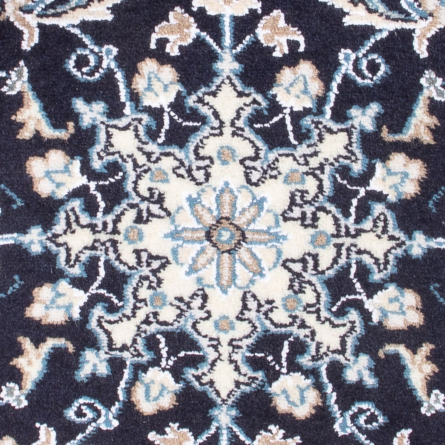 Perserteppich - Nain - Royal - 90 x 60 cm - dunkelblau