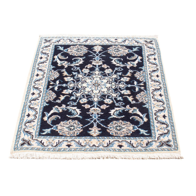 Perserteppich - Nain - Royal - 90 x 60 cm - dunkelblau