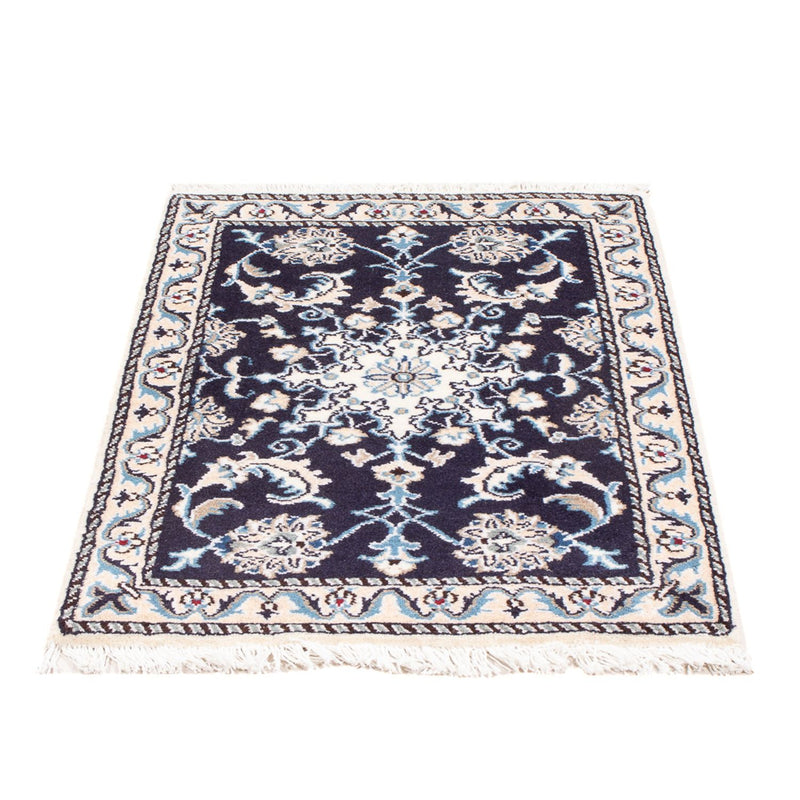 Perserteppich - Nain - Royal - 90 x 60 cm - dunkelblau