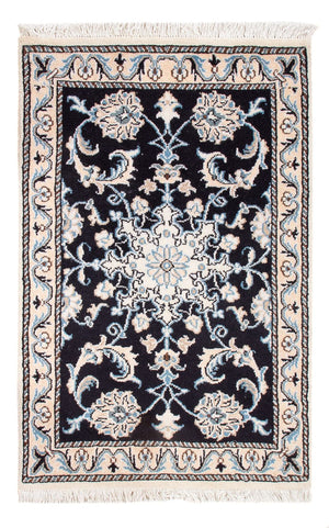 Perserteppich - Nain - Royal - 90 x 60 cm - dunkelblau