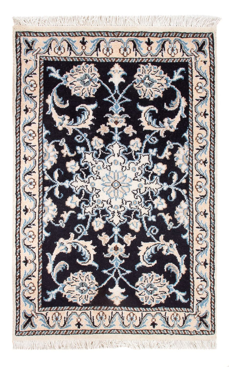 Perserteppich - Nain - Royal - 90 x 60 cm - dunkelblau