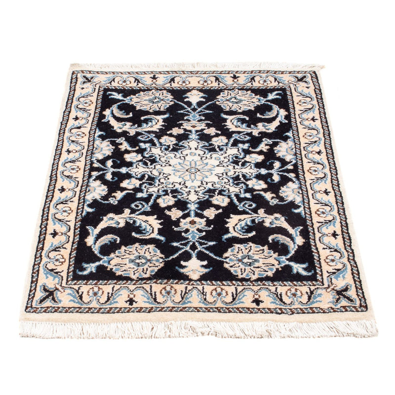 Perserteppich - Nain - Royal - 90 x 60 cm - dunkelblau