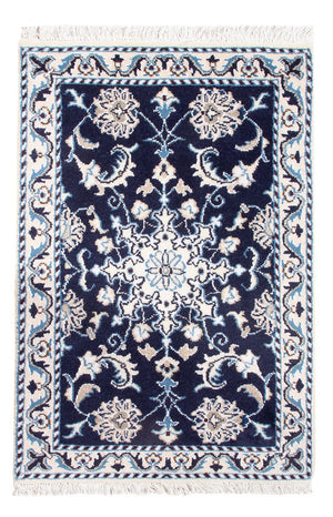 Perserteppich - Nain - Royal - 90 x 60 cm - dunkelblau