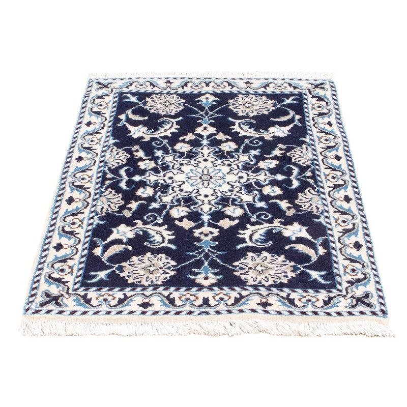 Perserteppich - Nain - Royal - 90 x 60 cm - dunkelblau