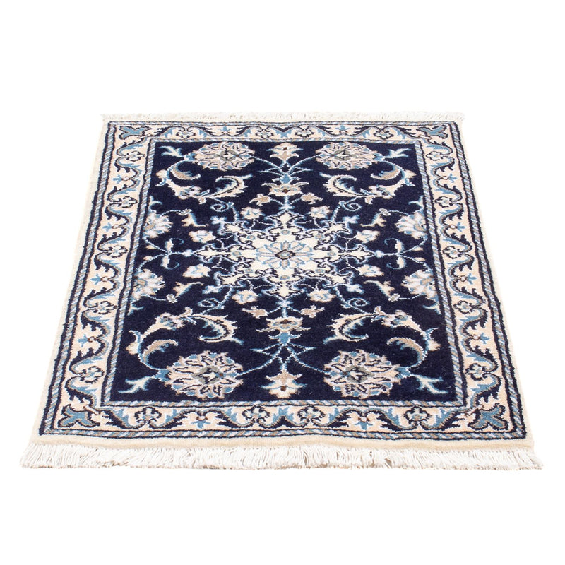 Perserteppich - Nain - Royal - 90 x 60 cm - dunkelblau