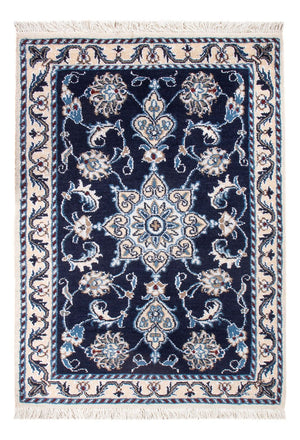 Perserteppich - Nain - Royal - 90 x 60 cm - dunkelblau
