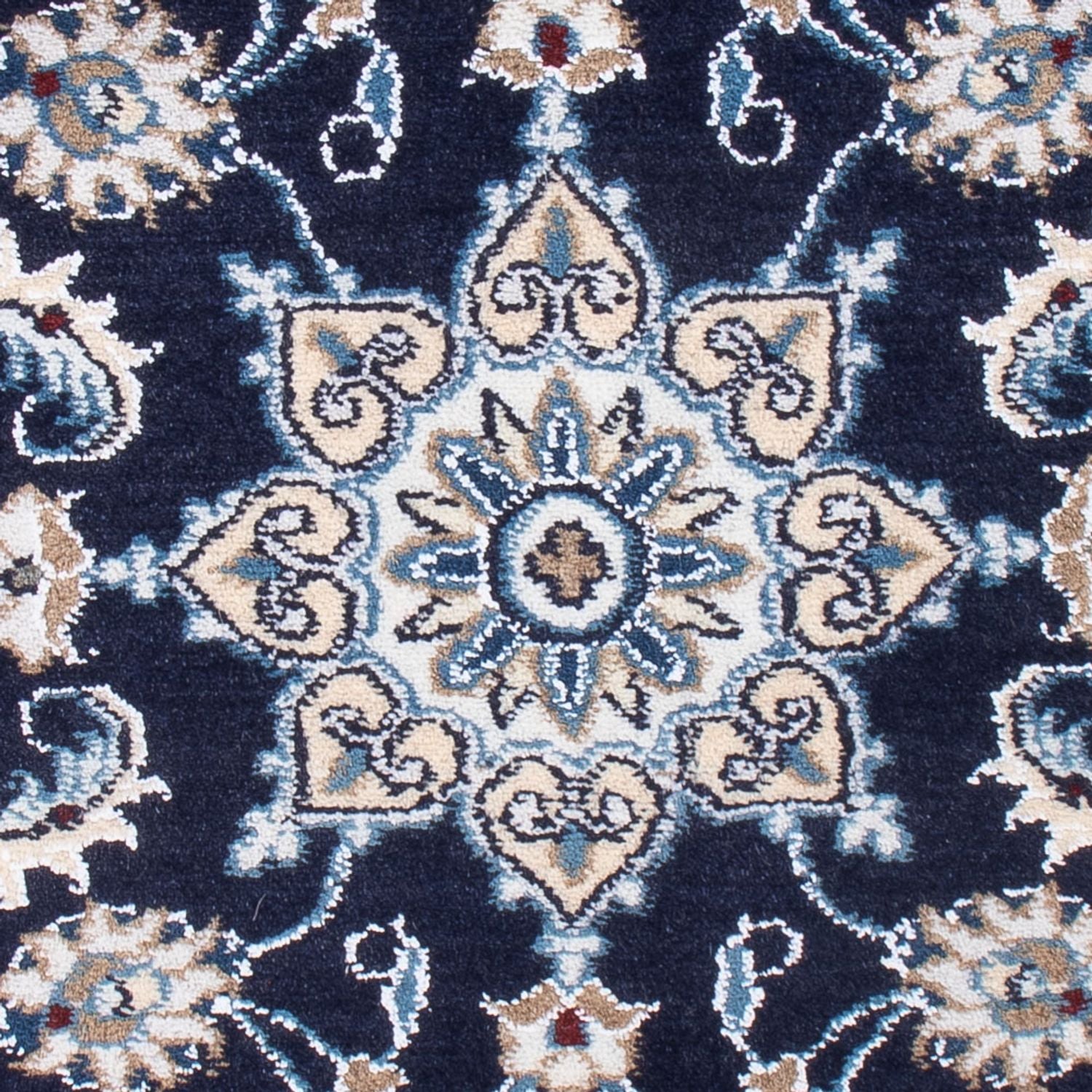 Perserteppich - Nain - Royal - 90 x 60 cm - dunkelblau