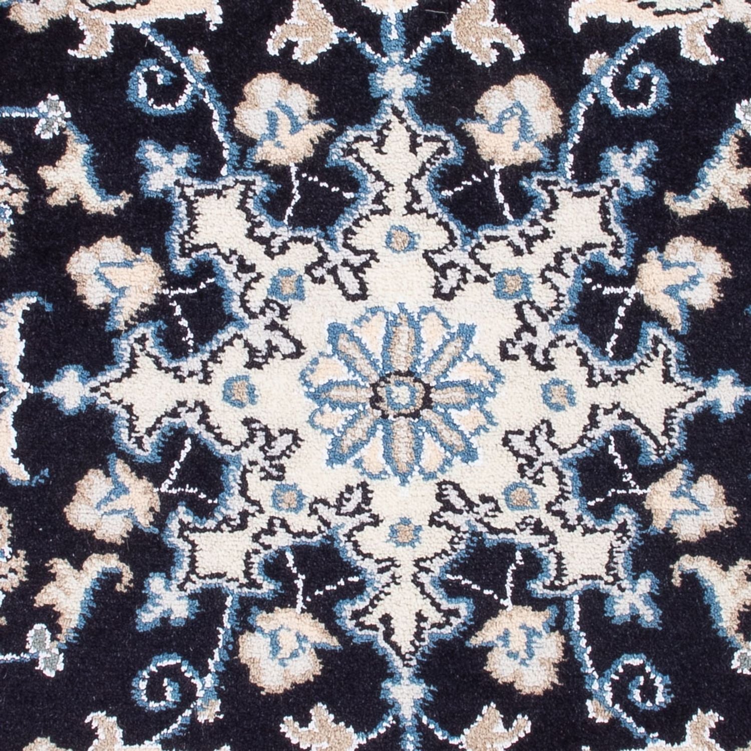 Perserteppich - Nain - Royal - 90 x 60 cm - dunkelblau