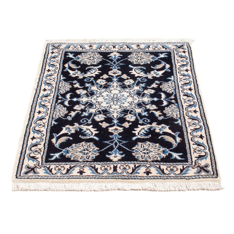 Perserteppich - Nain - Royal - 90 x 60 cm - dunkelblau