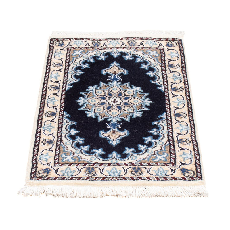 Perserteppich - Nain - Royal - 60 x 40 cm - dunkelblau